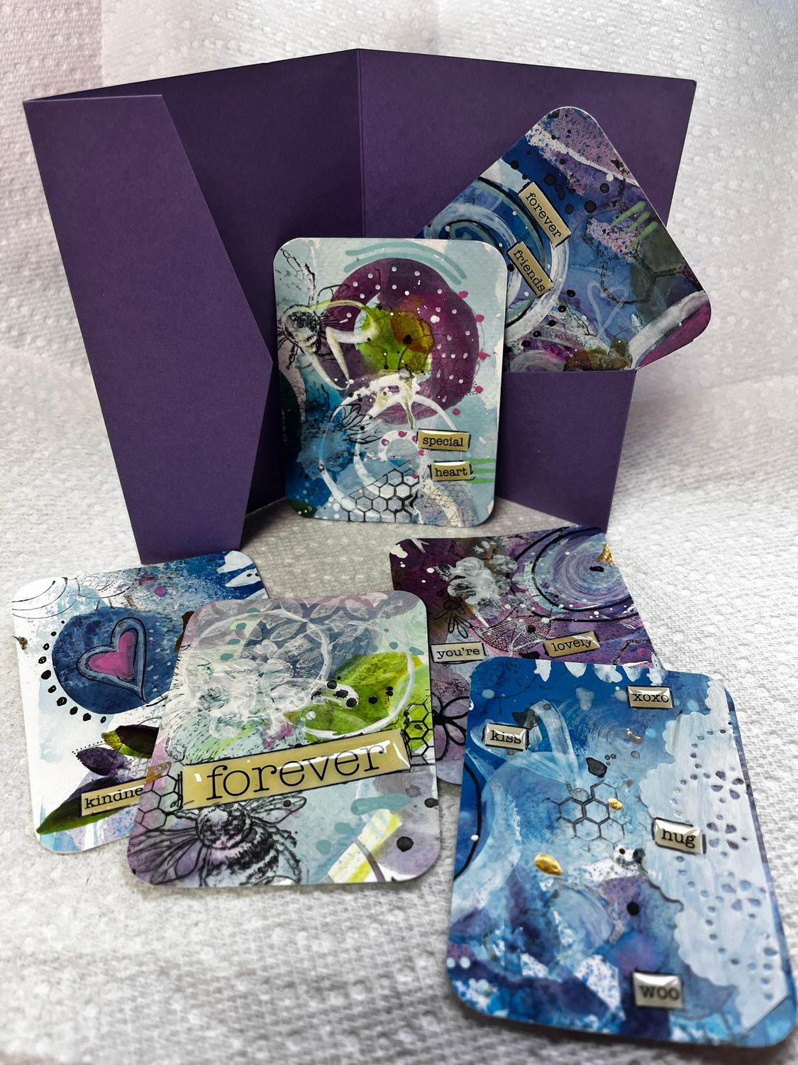 Cards for friendship, artist cards, gratitude cards