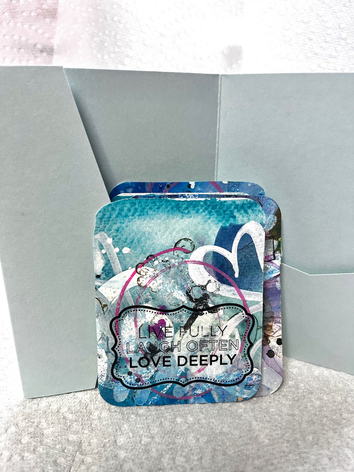 Affirmation cards hand painted watercolor