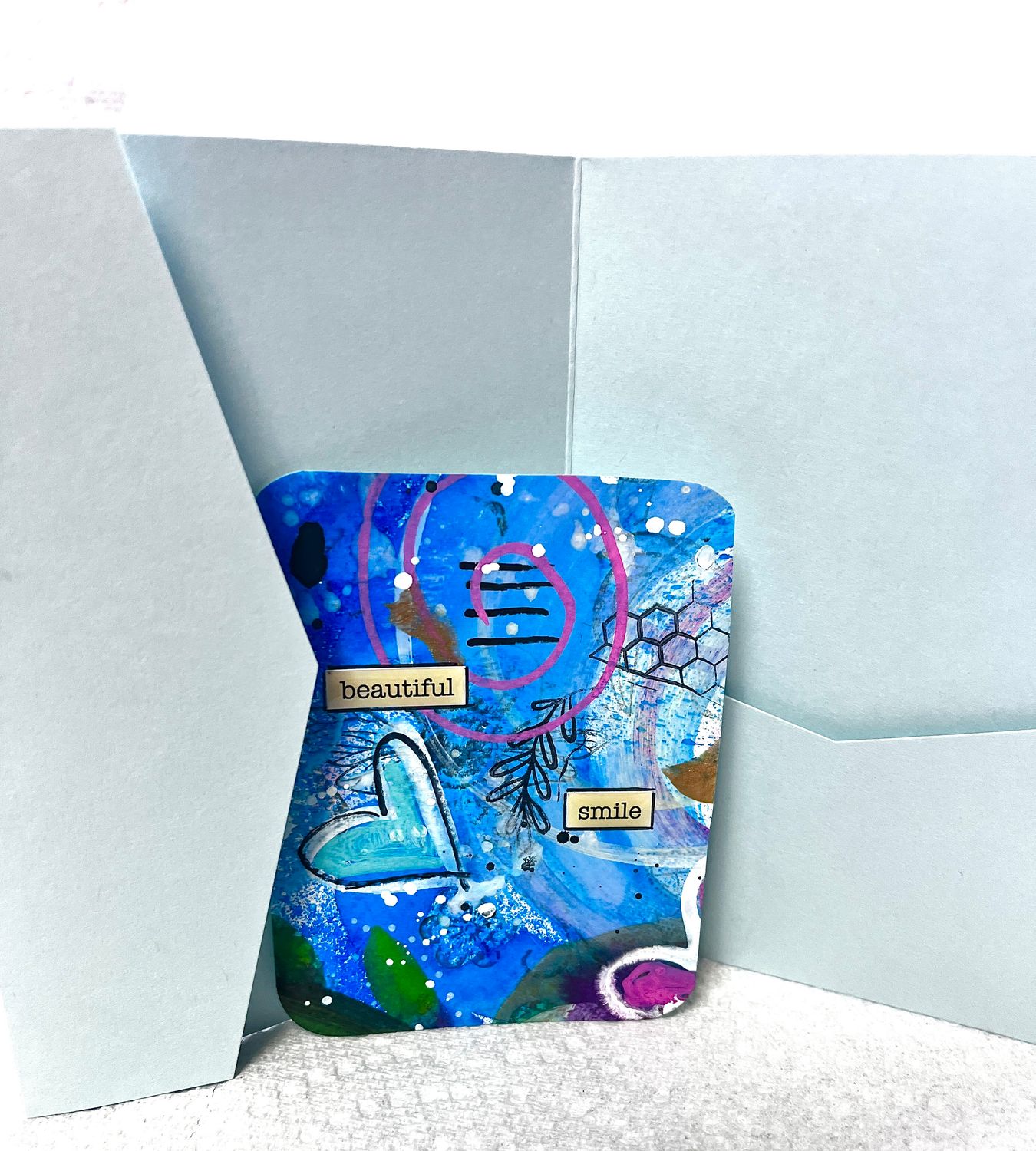 Affirmation cards hand painted watercolor