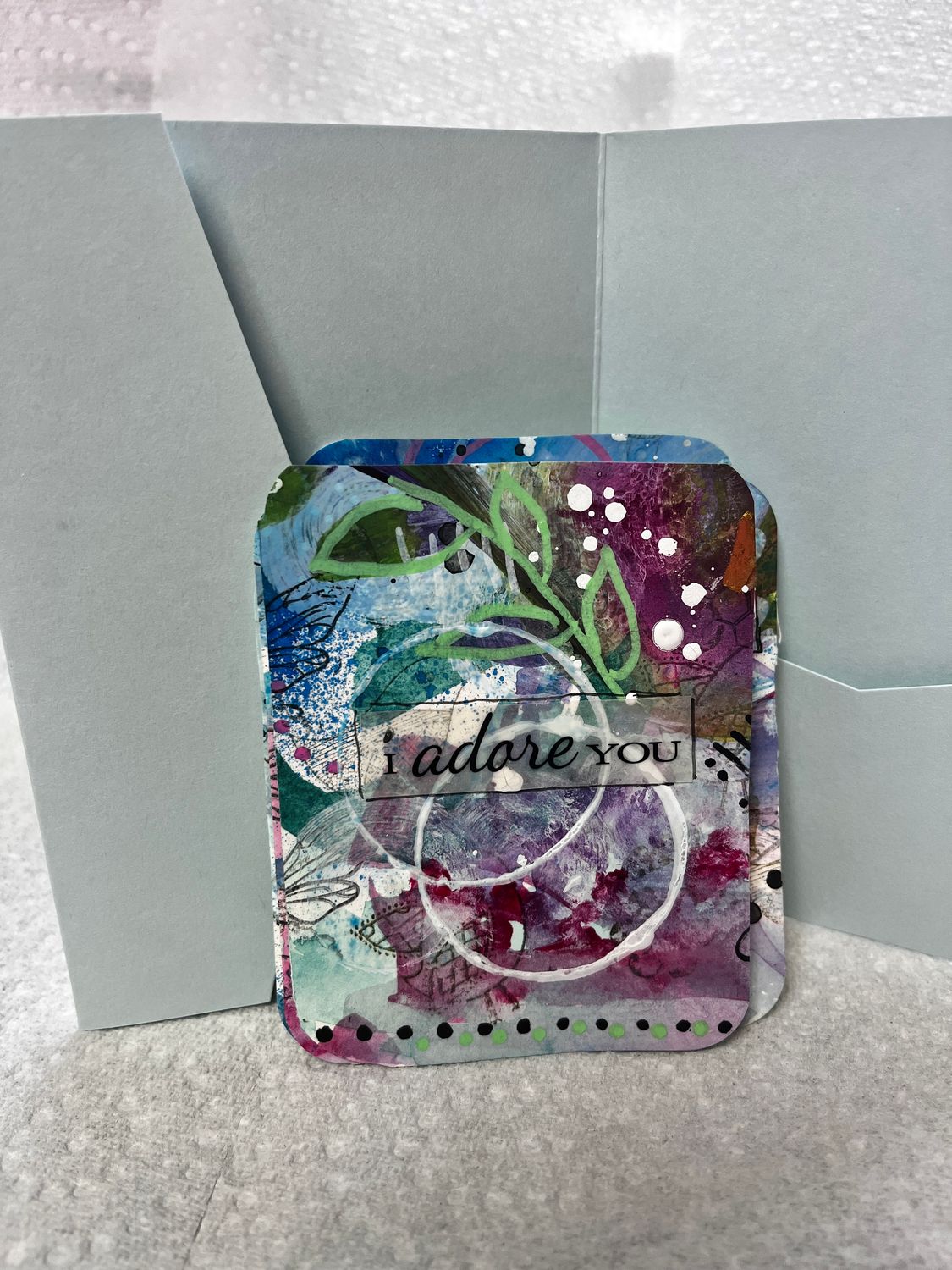 Affirmation cards hand painted watercolor