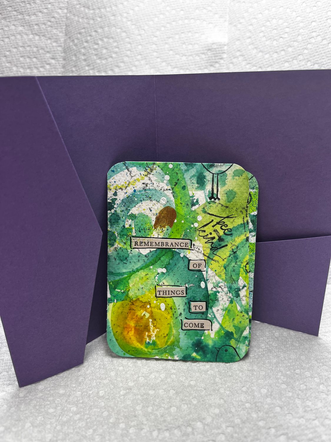 Affirmation cards hand painted watercolor