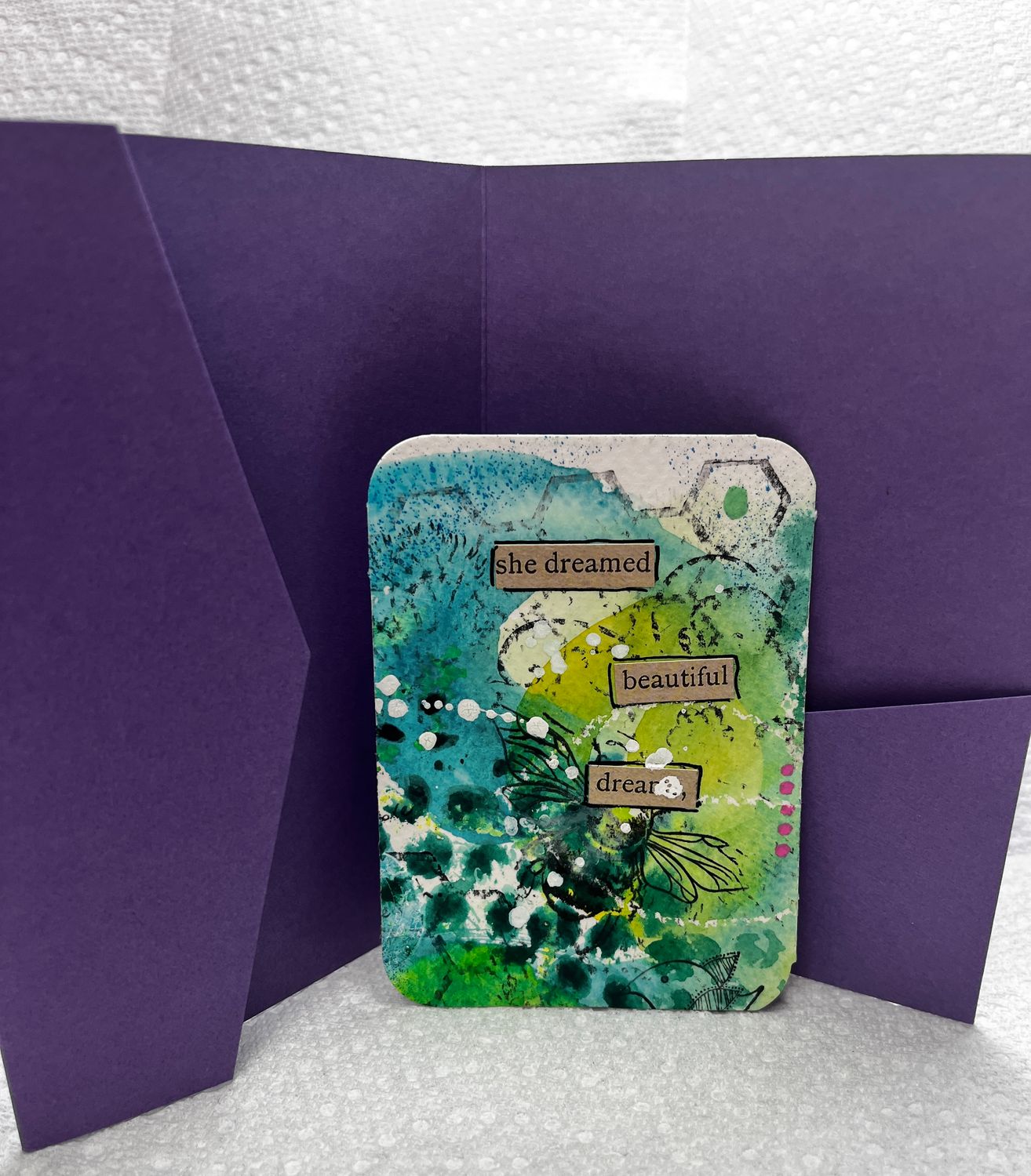 Affirmation cards hand painted watercolor