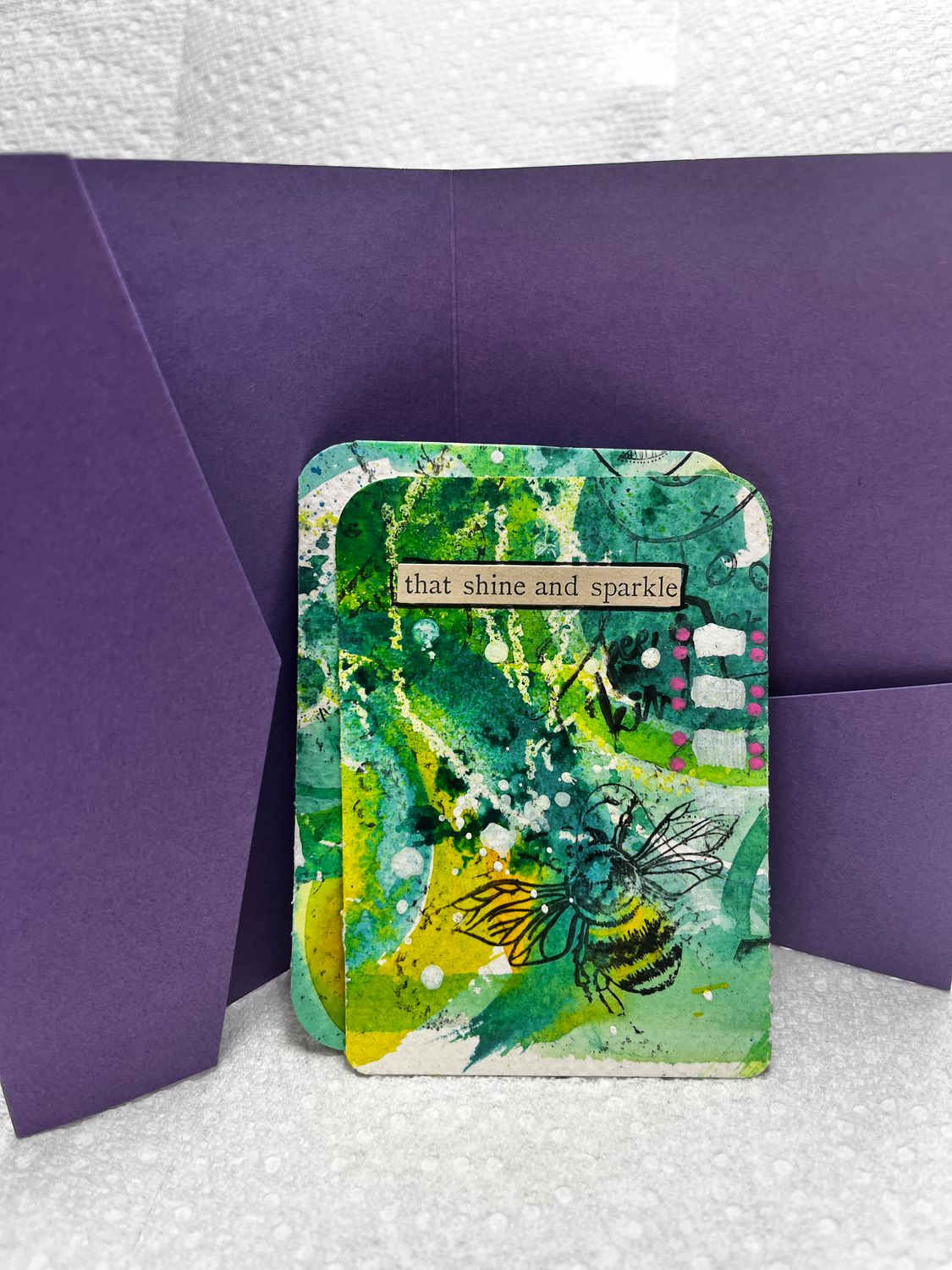 Affirmation cards hand painted watercolor