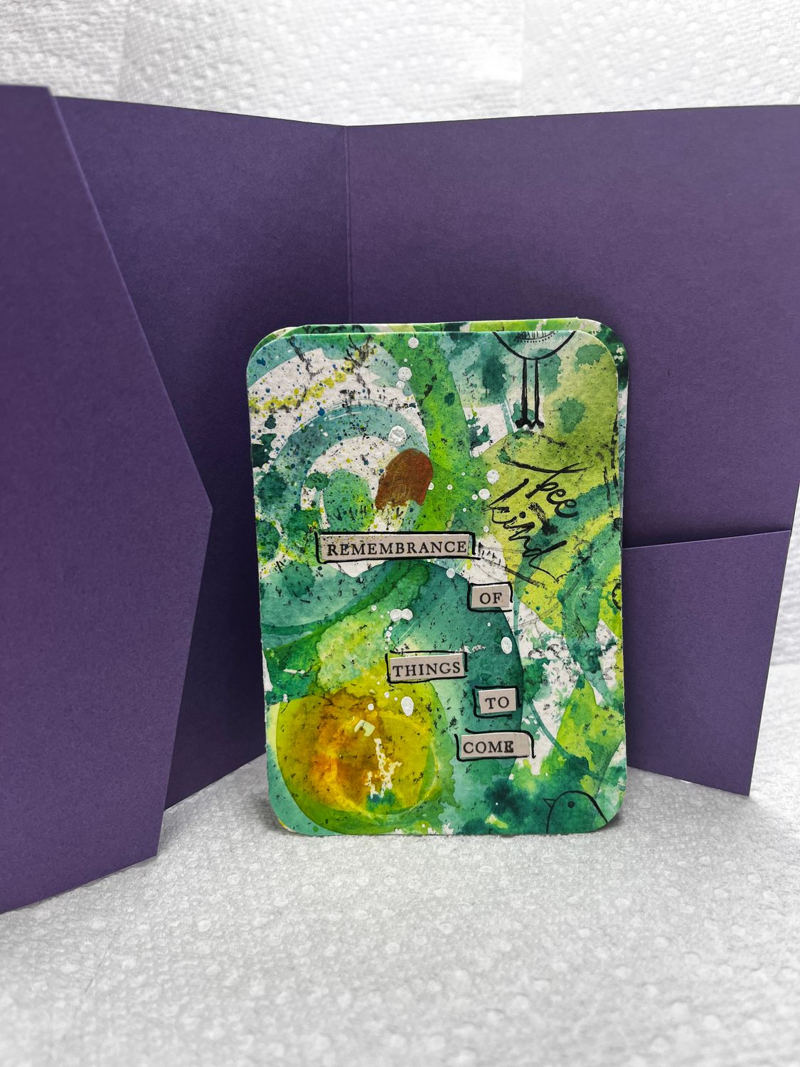 Affirmation cards hand painted watercolor