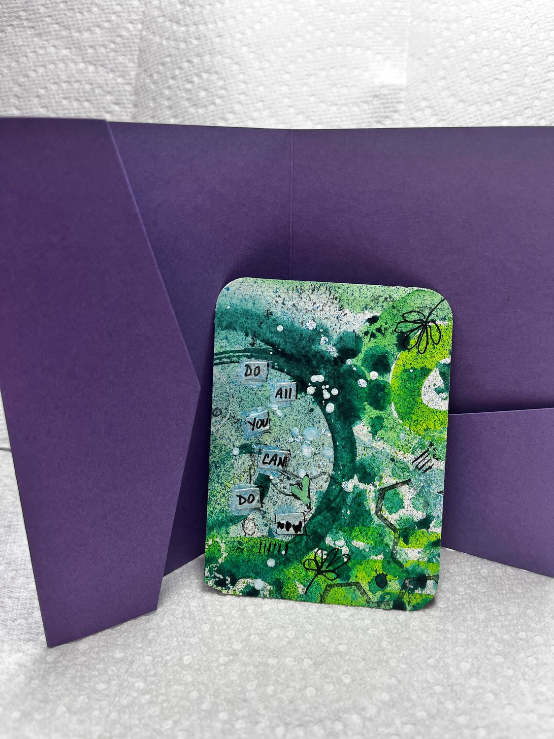 Affirmation cards hand painted watercolor