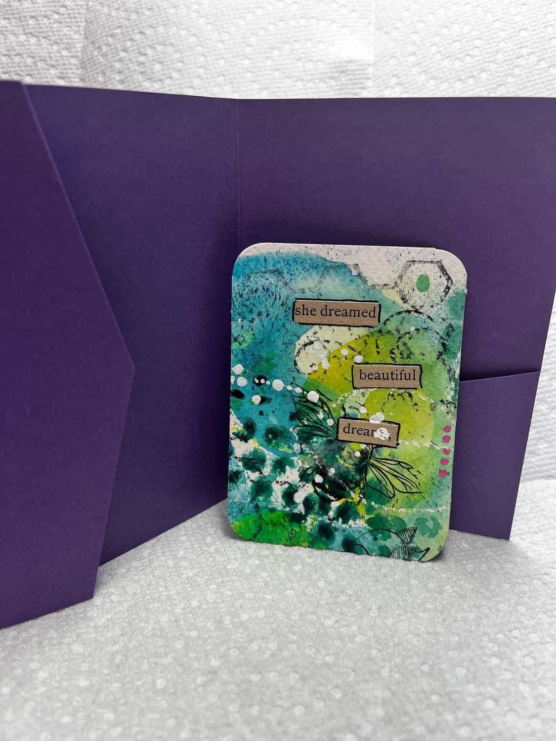 Affirmation cards hand painted watercolor