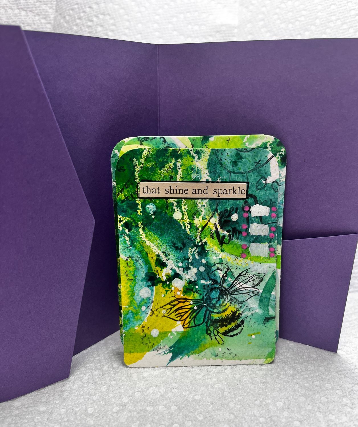 Affirmation cards hand painted watercolor