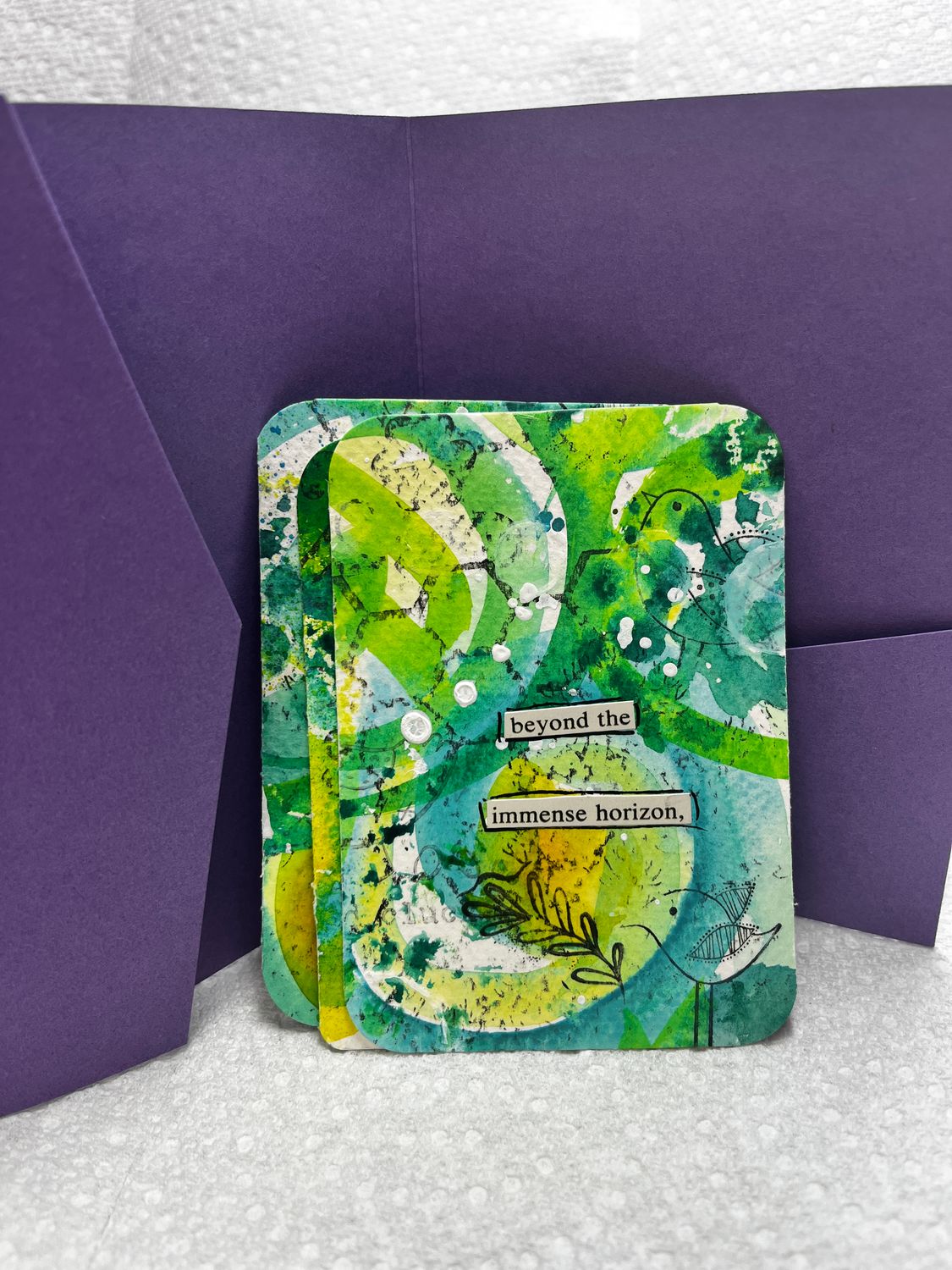 Affirmation cards hand painted watercolor