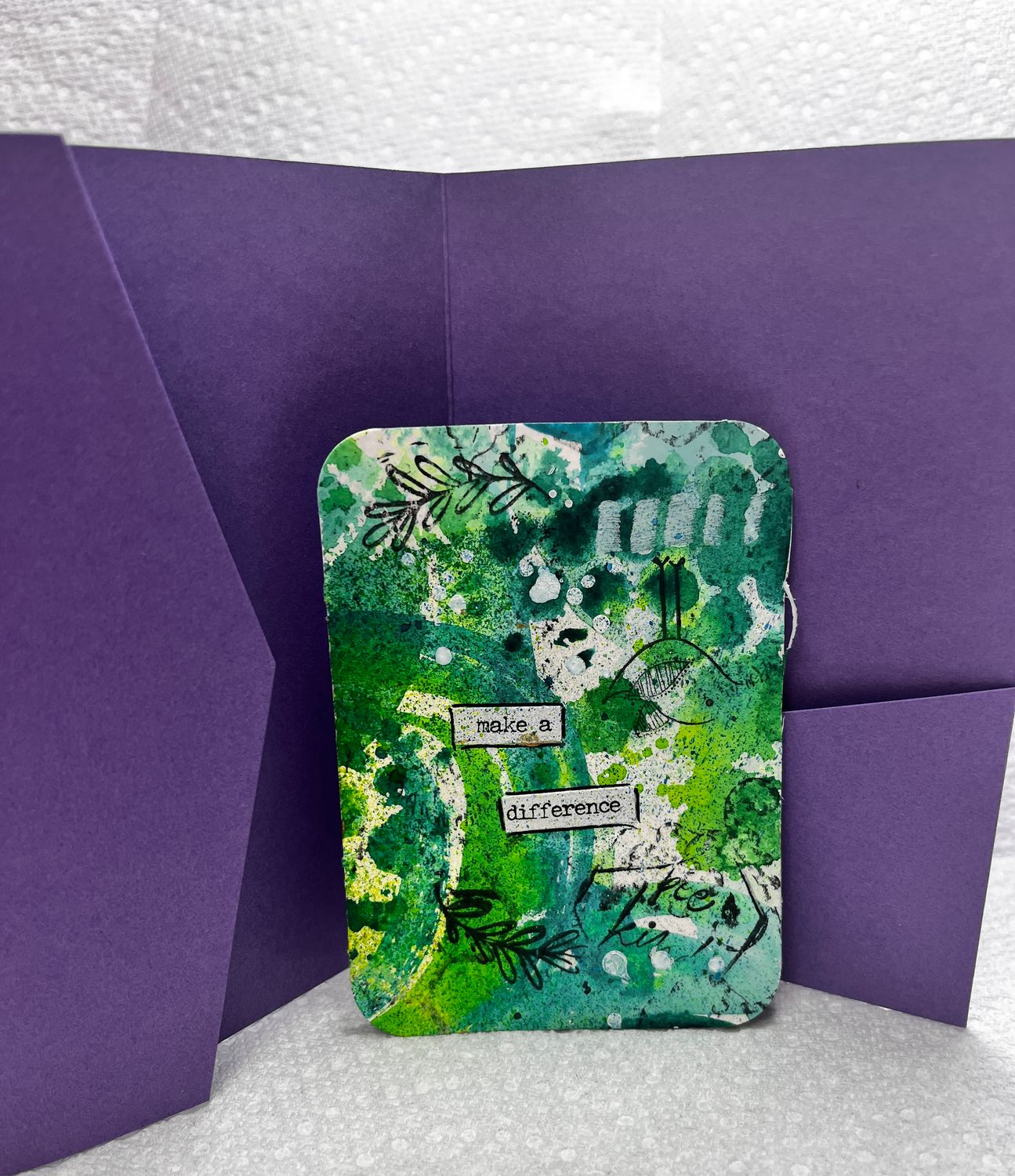 Affirmation cards hand painted watercolor