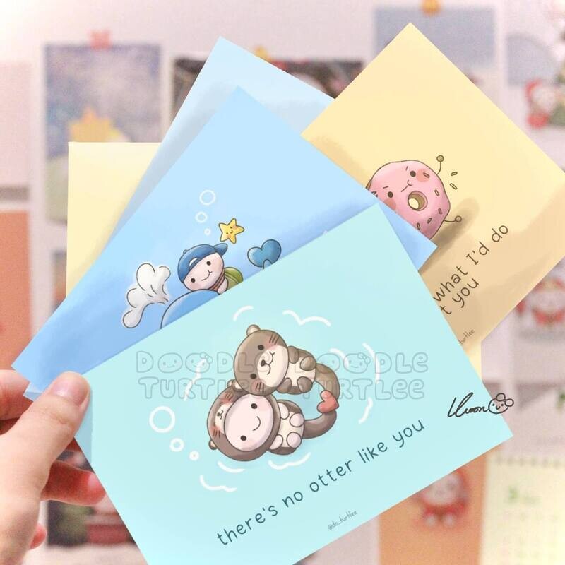 Handmade Cute Pun Postcards