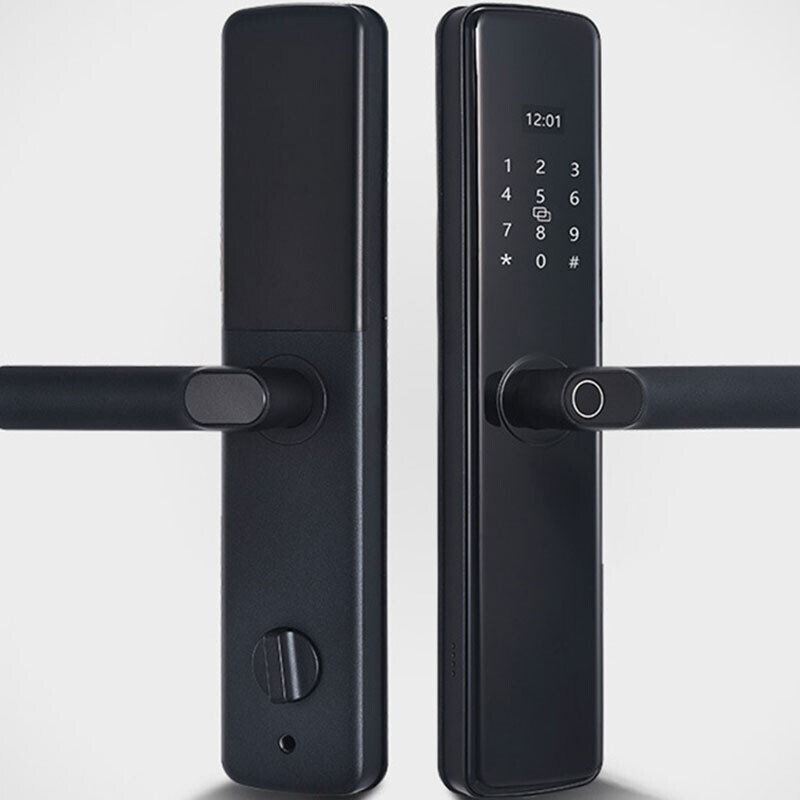 Led high frequency password screen with unlock record security smart door lock for apartment office family use