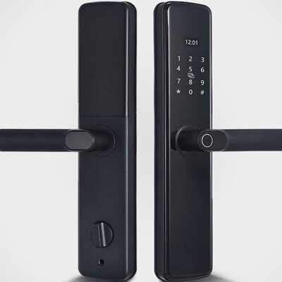 Led high frequency password screen with unlock record security smart door lock for apartment office family use