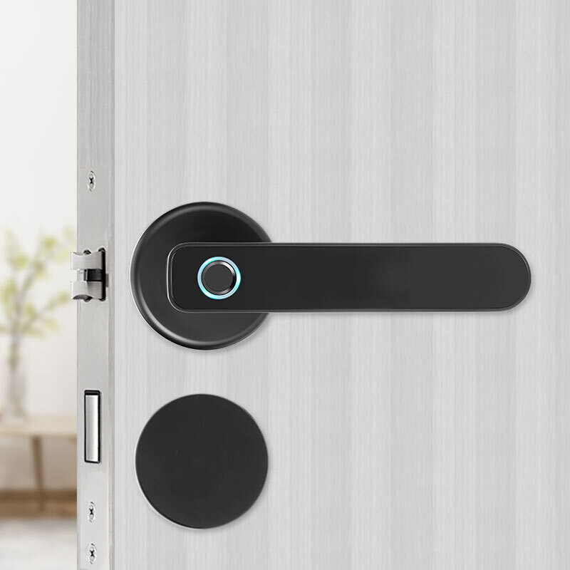 Senleean china factory security cheapest keyless digital electronic fingerprint smart handle door lock for home