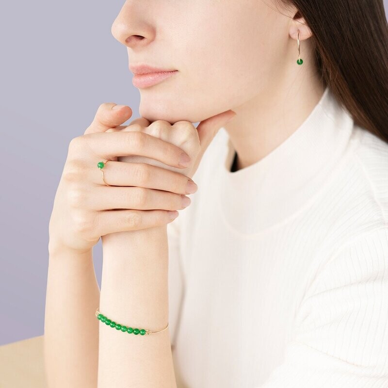 Bague Jade & Or 14k gold-filled