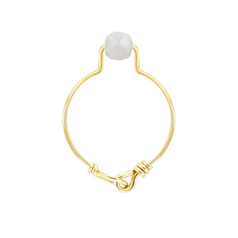 Bague Pierre de Lune facettées & Or 14k gold-filled