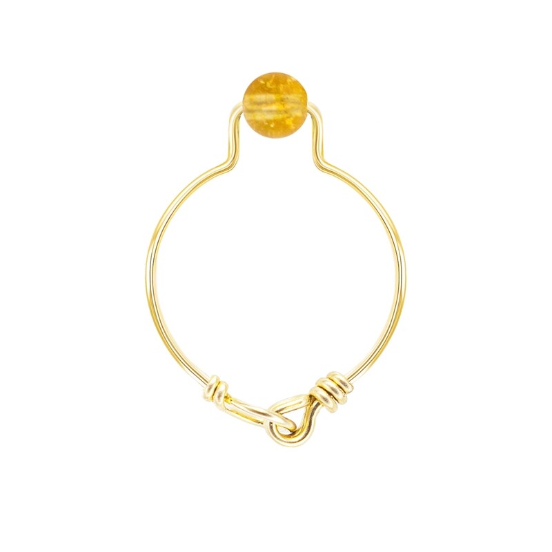 Bague Citrine & Or 14k gold-filled