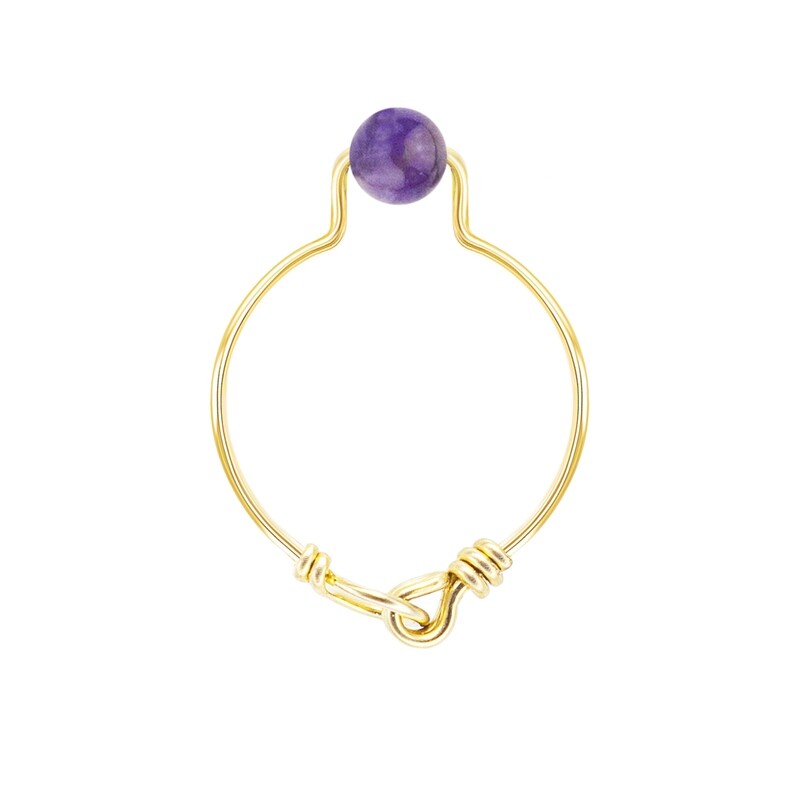 Bague Améthyste & Or 14k gold-filled