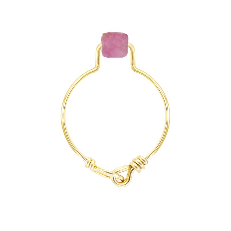 Bague Tourmaline Rose & Or 14k gold-filled