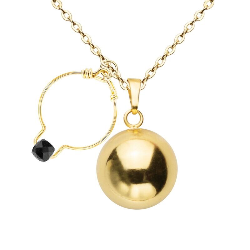Bola & Bague Spinelle Noir