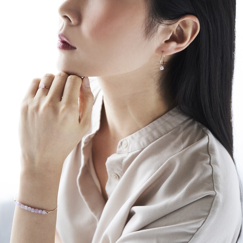 Boucles d'oreilles Kunzite & Or 14k gold-filled