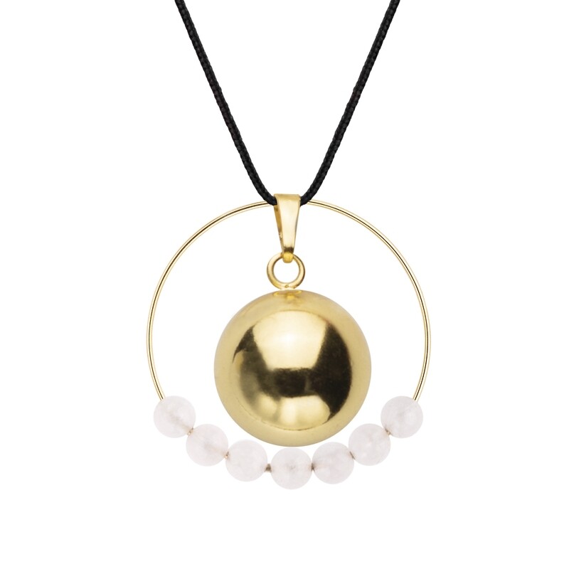 Bola Quartz Rose & cordon