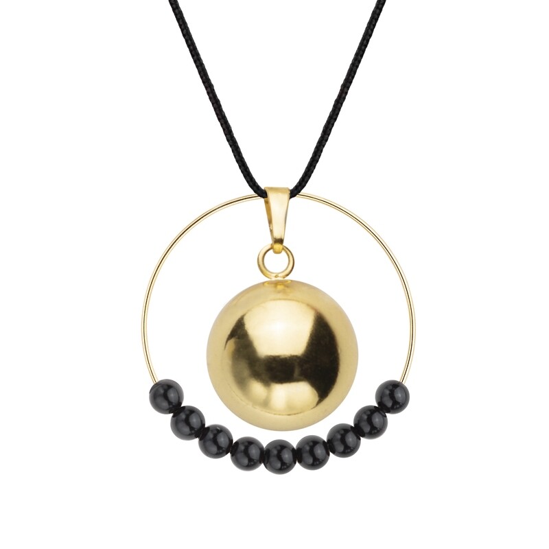 Bola Tourmaline Noire & cordon