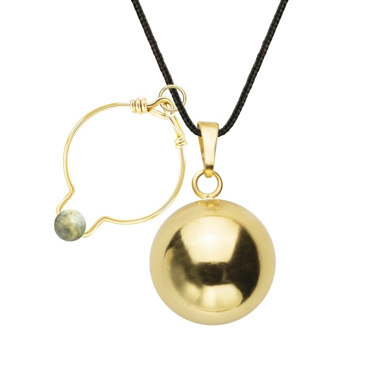 Bola bague Jade & cordon