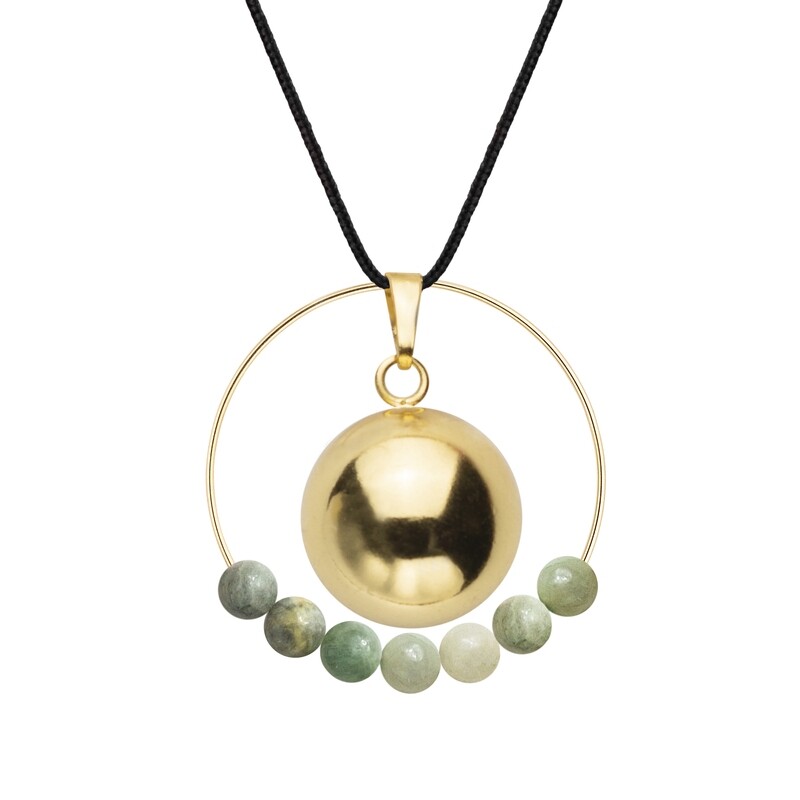 Bola Jade & cordon noir