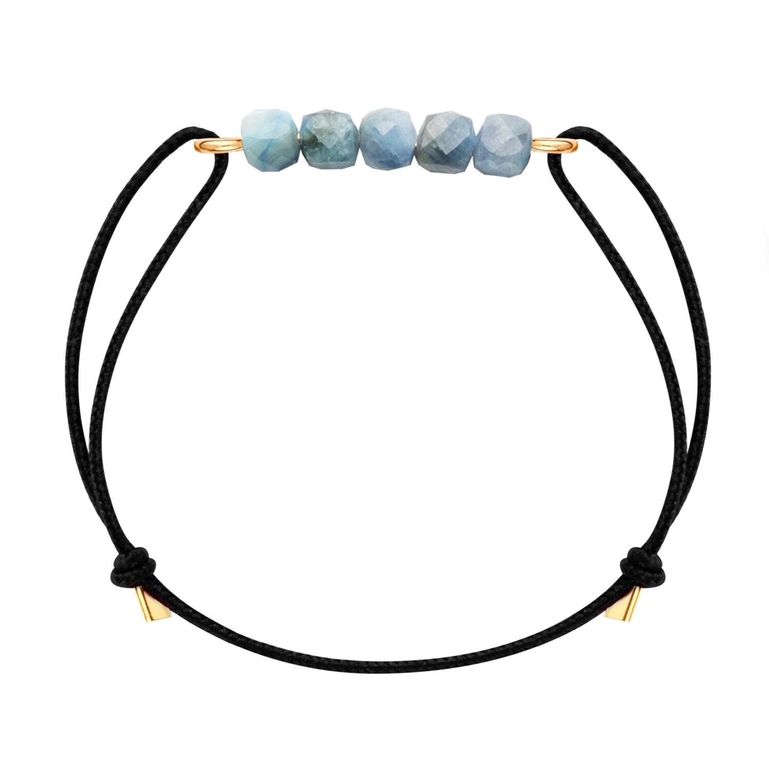 Bracelet cordon Or & Cyanite