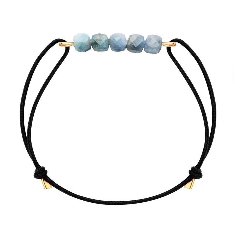 Bracelet cordon Or & Cyanite