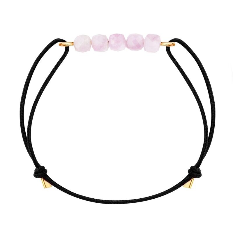Bracelet cordon Or & Kunzite