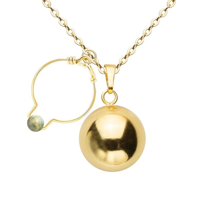 Bola & bague Jade
