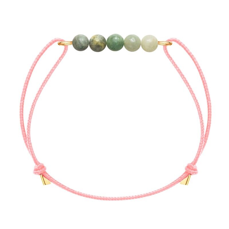 Bracelet cordon Or & Jade