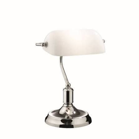 LAMPE BANQUIER CHROME
