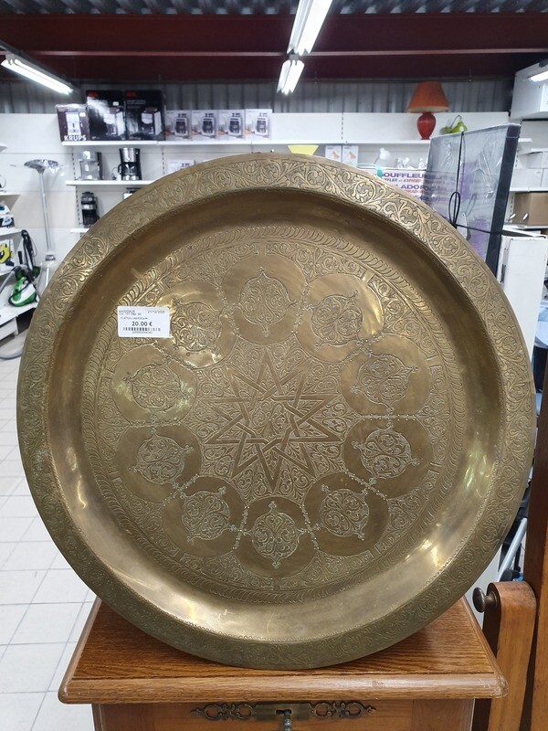 PLATEAU MAROCAIN EN CUIVRE