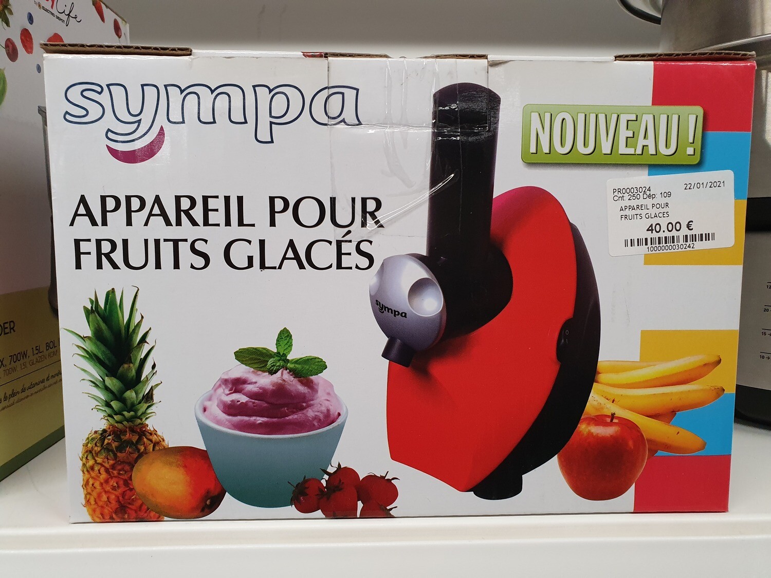 APPAREIL POUR FRUITS GLACES