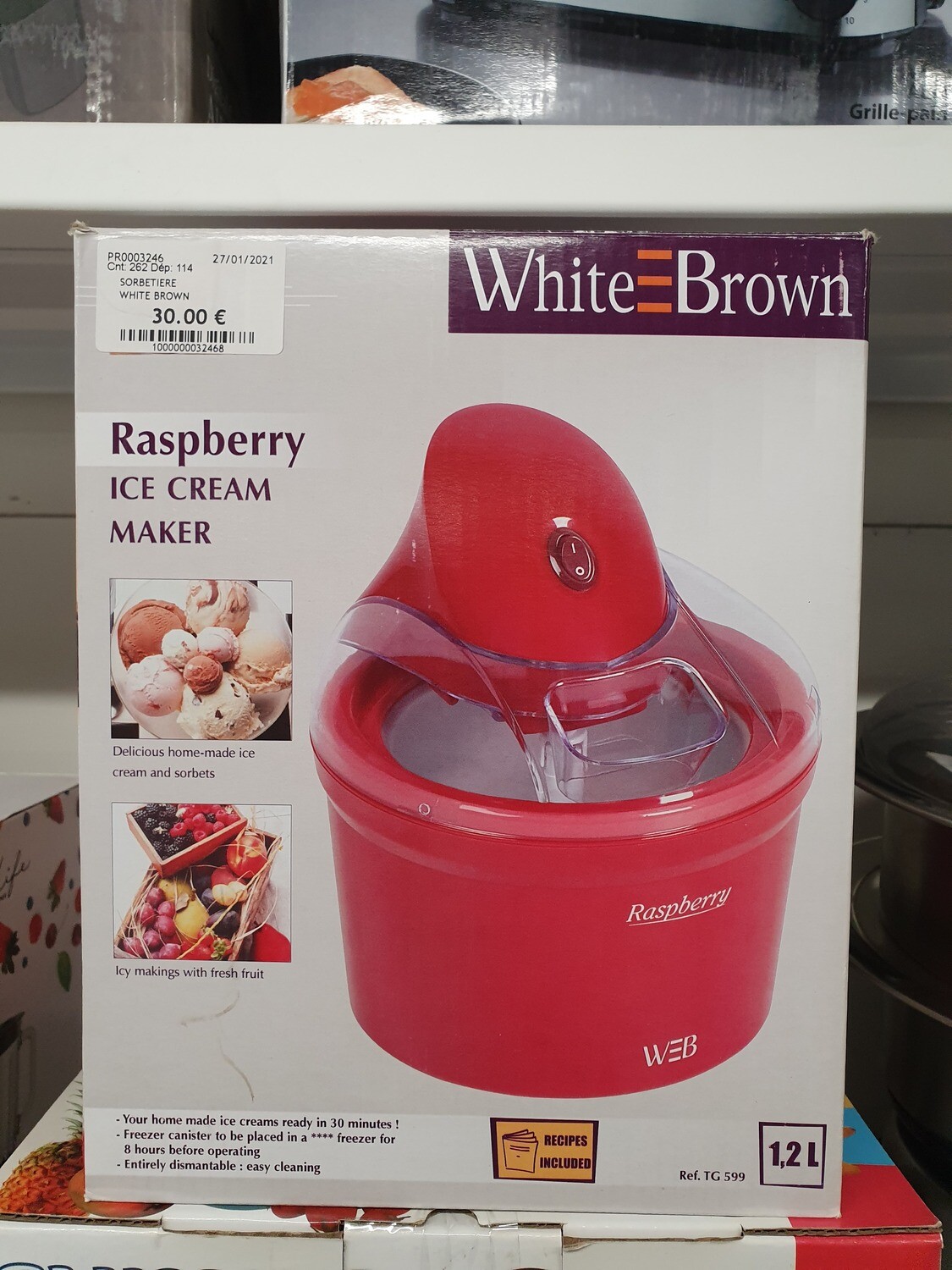 SORBETIERE WHITE BROWN