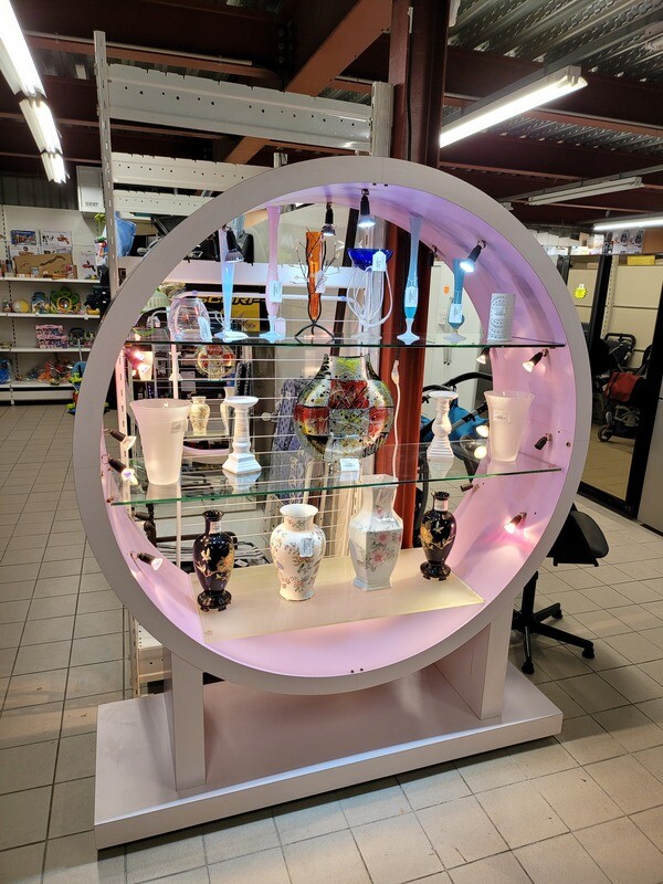 VITRINE DESING 3 ETAGERES A LED