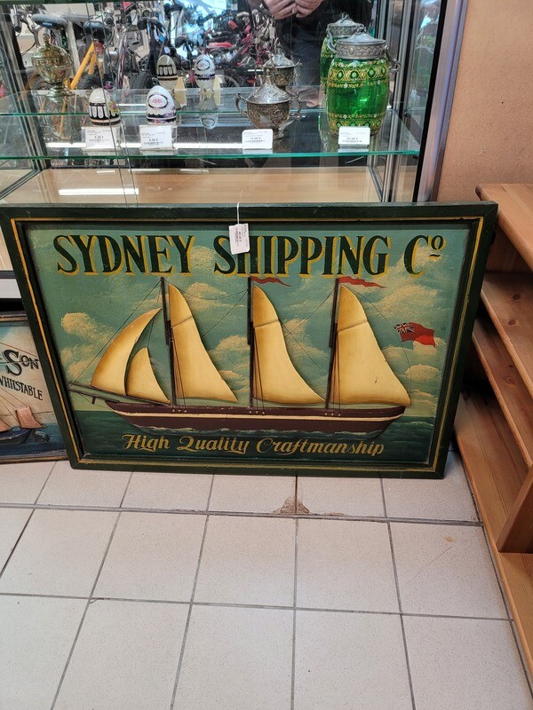 SUPERBE GRAND TABLEAU SYDNEY SHIPPING