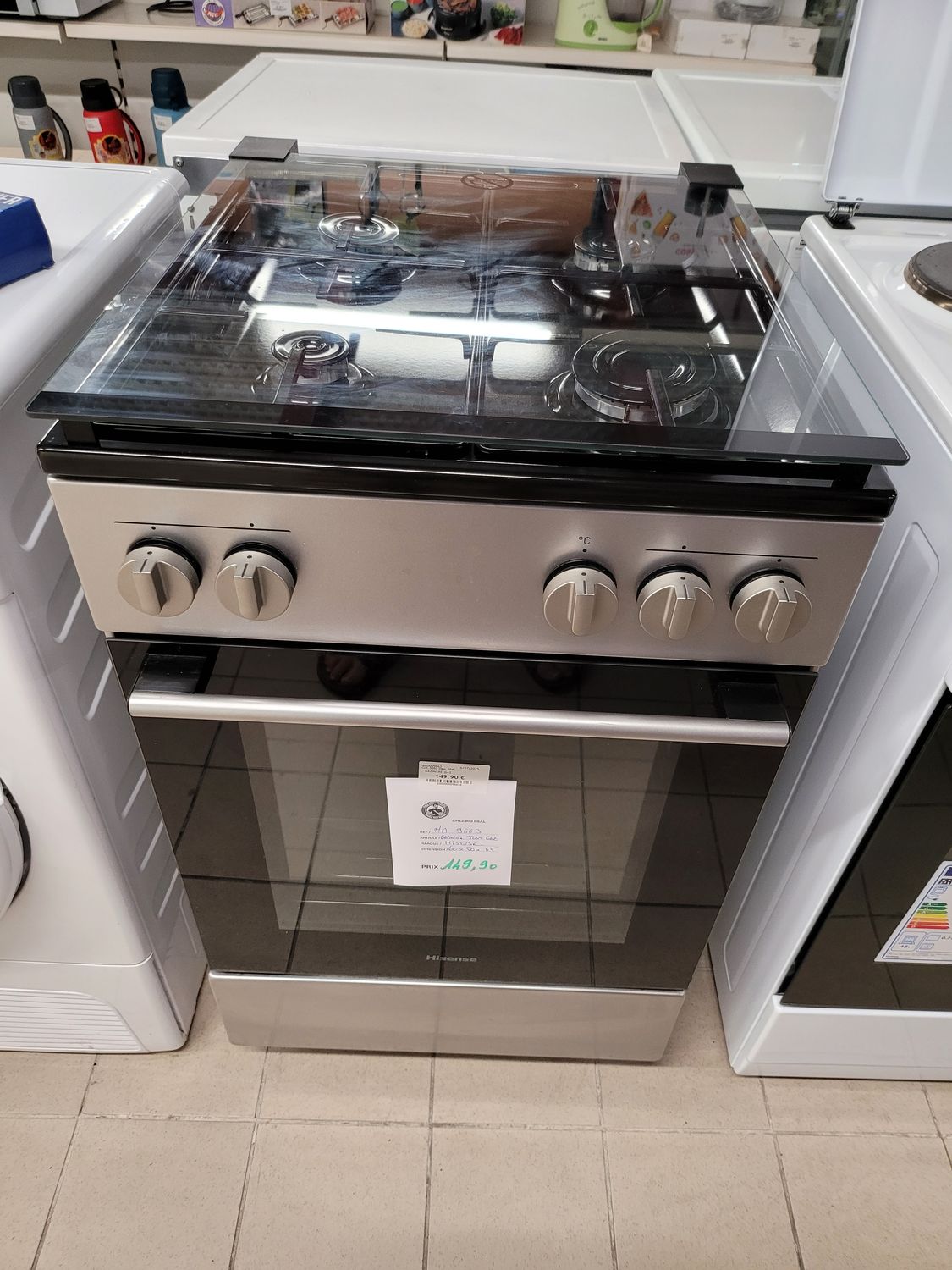 GAZINIERE TOUT GAZ HISENSE 60 X 50 X 85