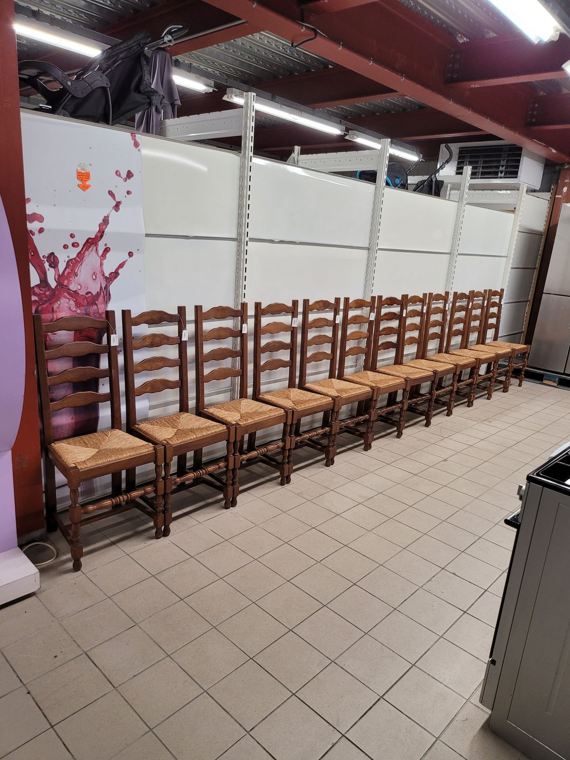 CHAISE BOIS ET PAILLE