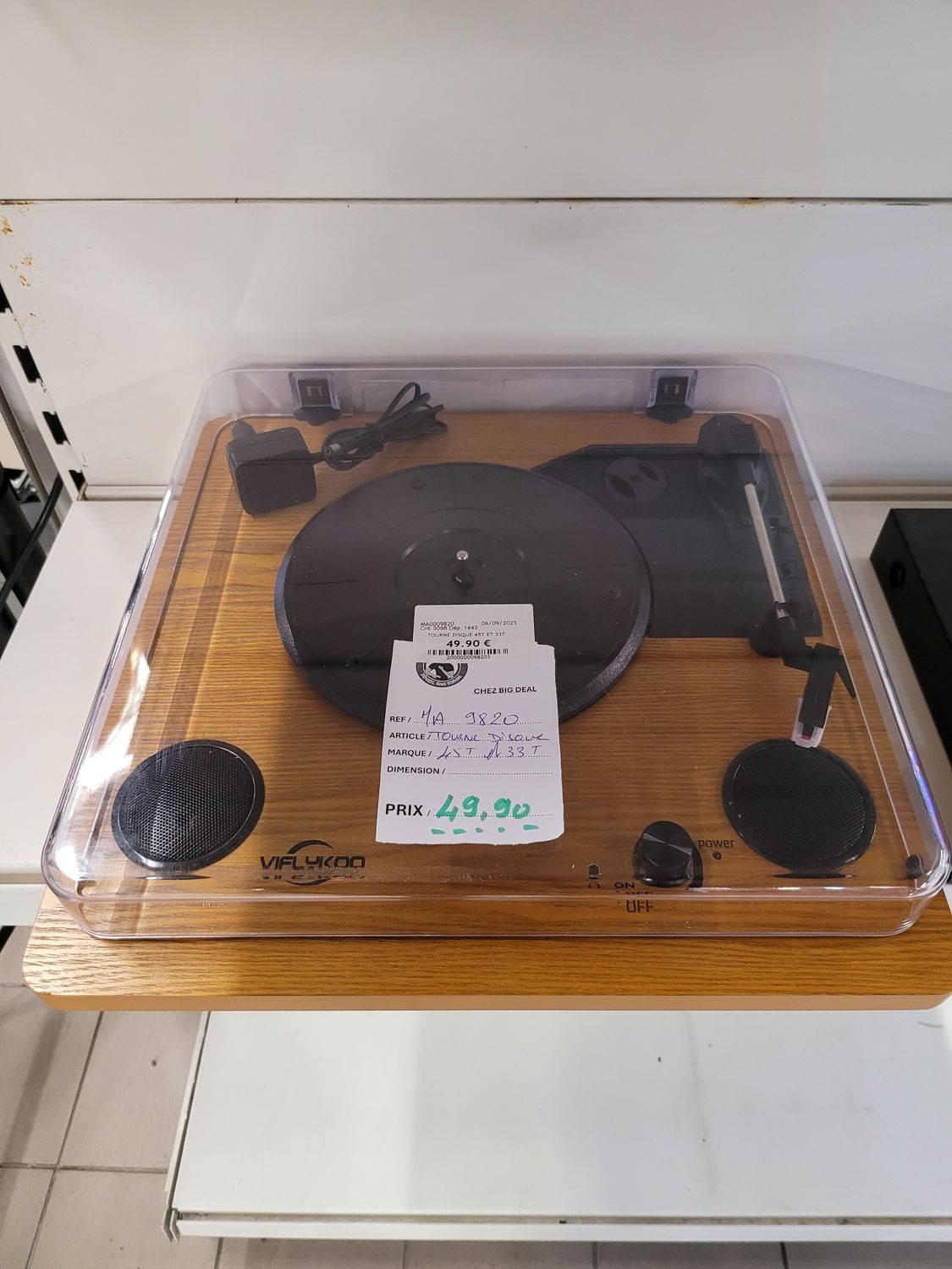 TOURNE DISQUE 45 ET 33 T
