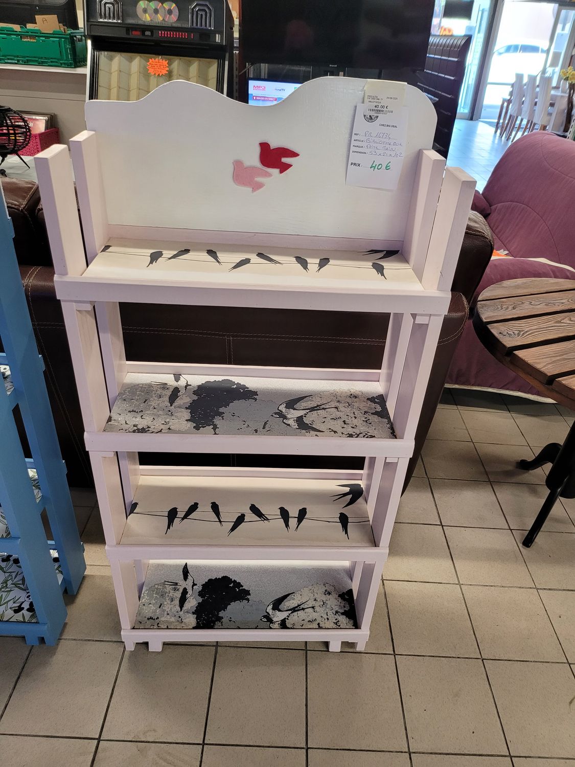 BIBLIOTHEQUE ENFANT 53 X 21 X 102