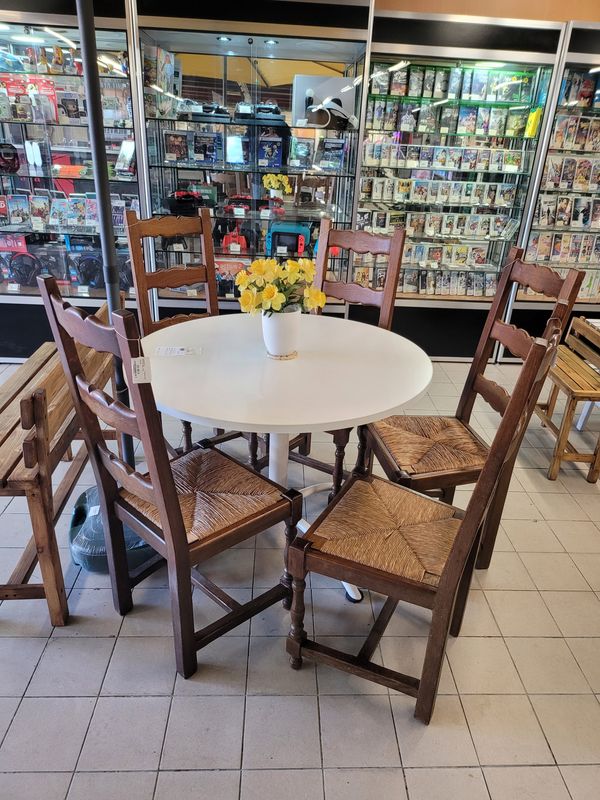 CHAISE BOIS ET PAILLE