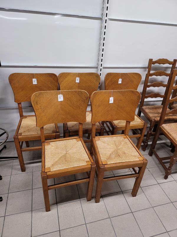 CHAISE BOIS ET PAILLE