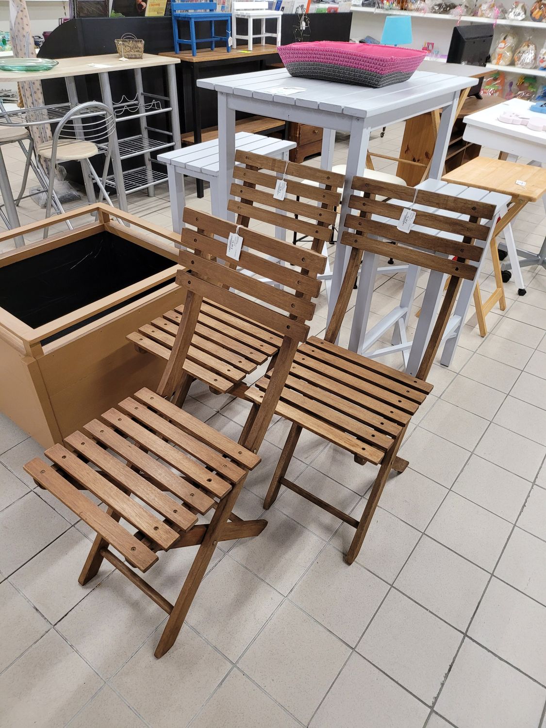 CHAISE EN TECK PLIANTE