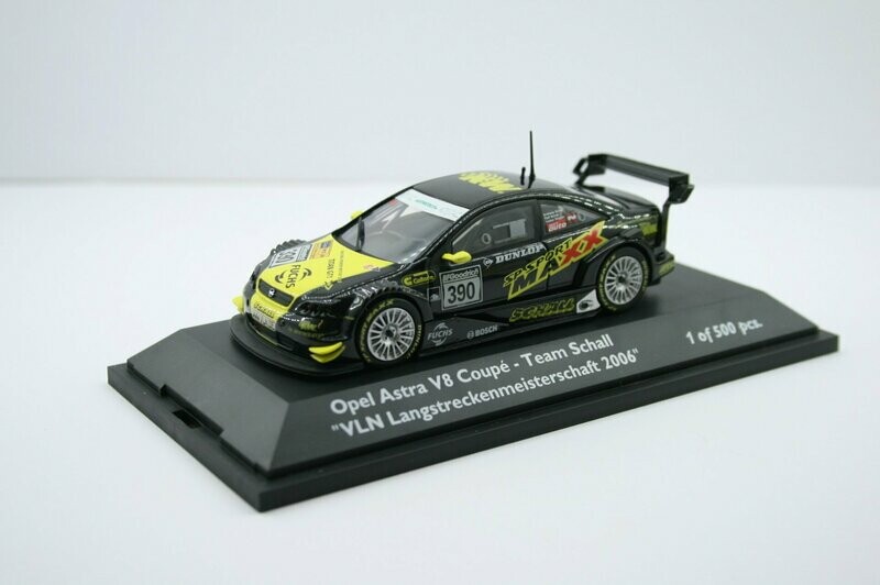 Opel Astra V 8 Coupe Team Schall VLN Langstreckenmeisterschaft 2006 limitiert 500 Stück Opel Astra V 8 Coupe Team Schall VLN Langstreckenmeisterschaft 2006 limitiert 500 Stück
