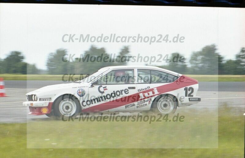 Motorsport Bild DPM-Lauf 1985 , Franz Klammer, Alfa Romeo Startnummer 12 Motorsport Bild DPM-Lauf 1985 , Franz Klammer, Alfa Romeo Startnummer 12