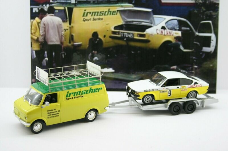 Opel Blitz Irmscher ohne Anhänger und Kadett C Coup'e Opel Blitz Irmscher ohne Anhänger und Kadett C Coup'e