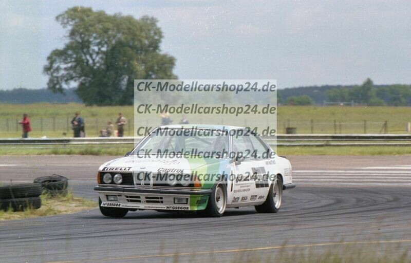 Motorsportbilder Wunsdorf 10.06.1984, 635er BMW Vogelsang Automobile, Fahrer Harald Grohs, Startnummer 1 Motorsportbilder Wunsdorf 10.06.1984, 635er BMW Vogelsang Automobile, Fahrer Harald Grohs, Startnummer 1